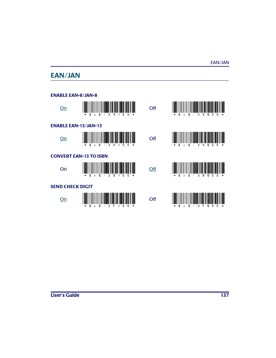 Ean/jan, 391ee, 390ee | 3a1ee, 3a0ee, 3b1ee, 3b0ee, 3f1ee, 3f0ee | PSC PT2000TM User Manual | Page 147 / 168