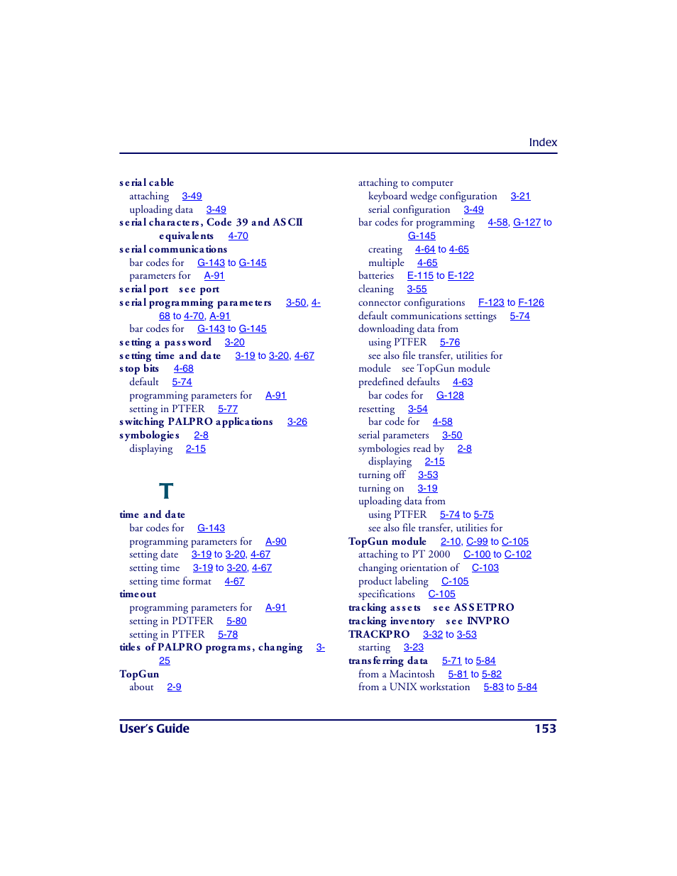 PSC PT2000TM User Manual | Page 163 / 168