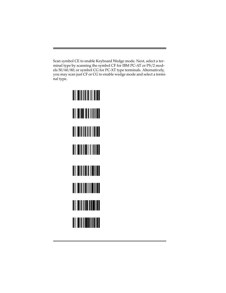 Keyboard wedge parameters | PSC Scanners User Manual | Page 40 / 84