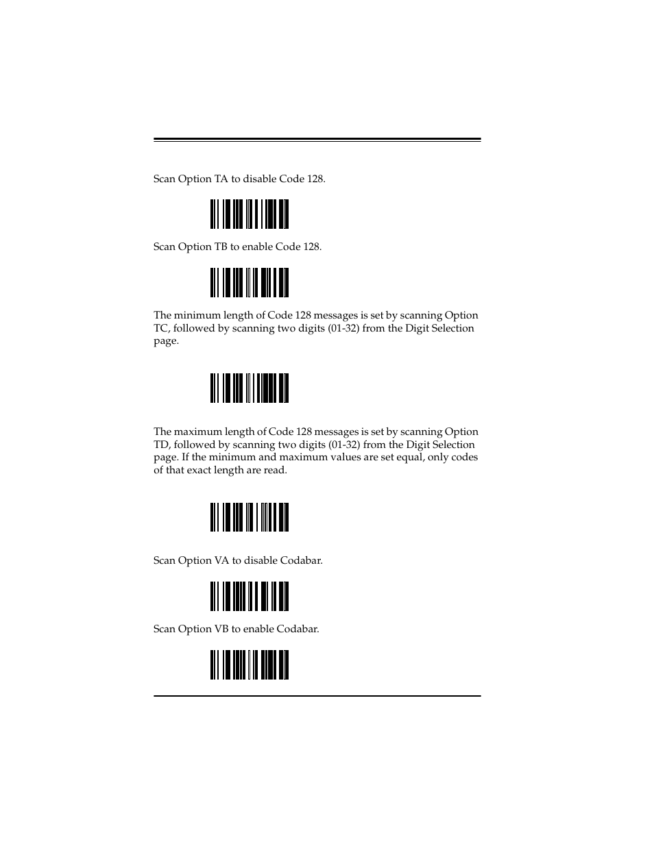 Code 128 | PSC Scanners User Manual | Page 54 / 84