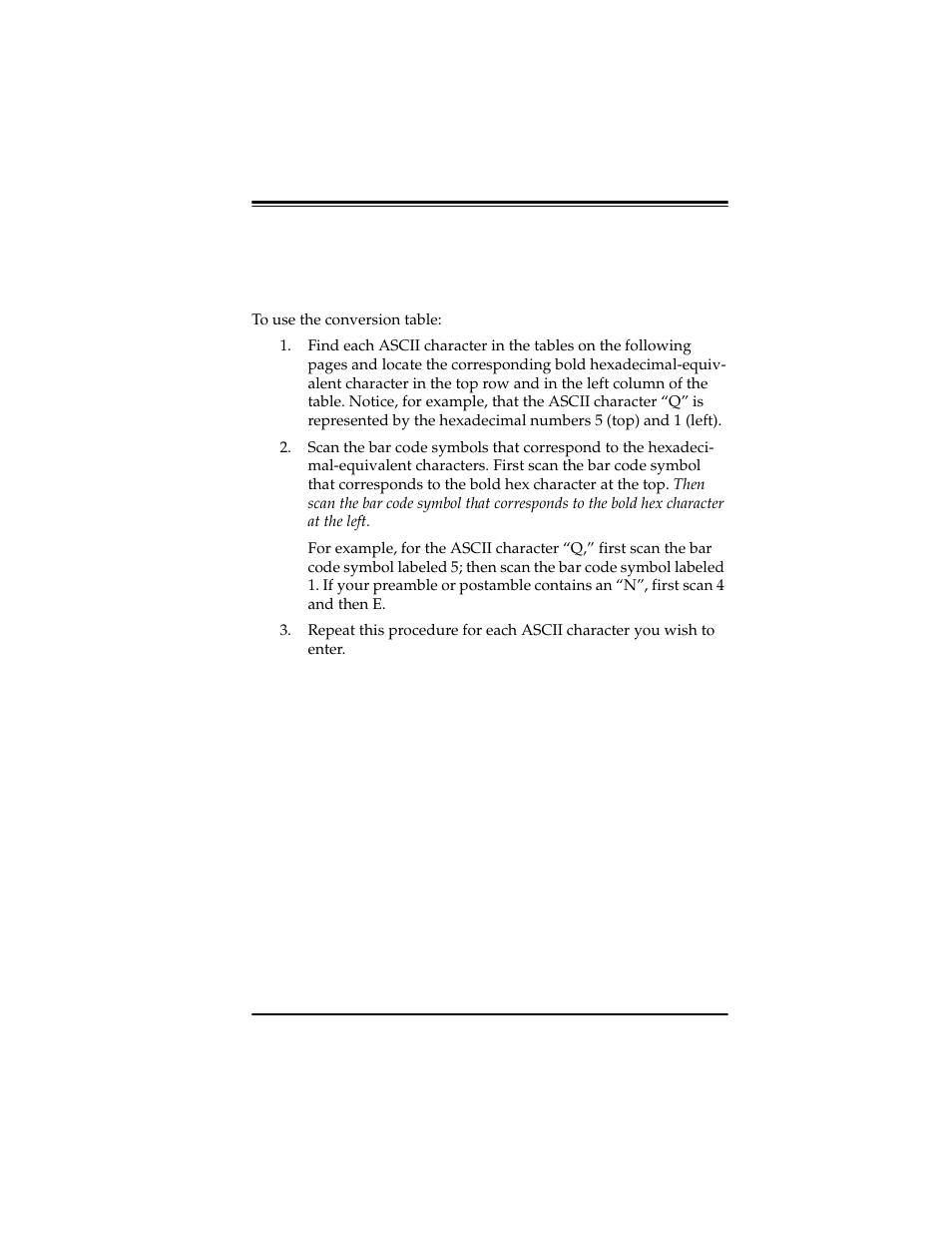 Appendix a, Hexadecimal conversion table, Hexadecimal conversion tables | PSC Scanners User Manual | Page 75 / 84