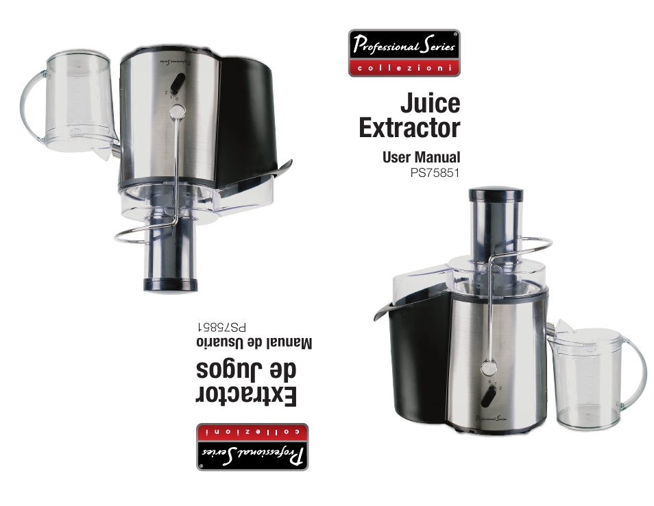 Professional Series PS75851 User Manual | 16 pages