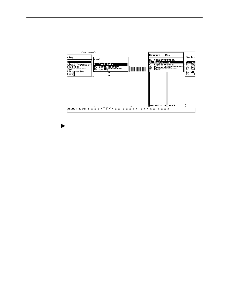 Dsl monitoring card screens | Paradyne 8510 User Manual | Page 76 / 136