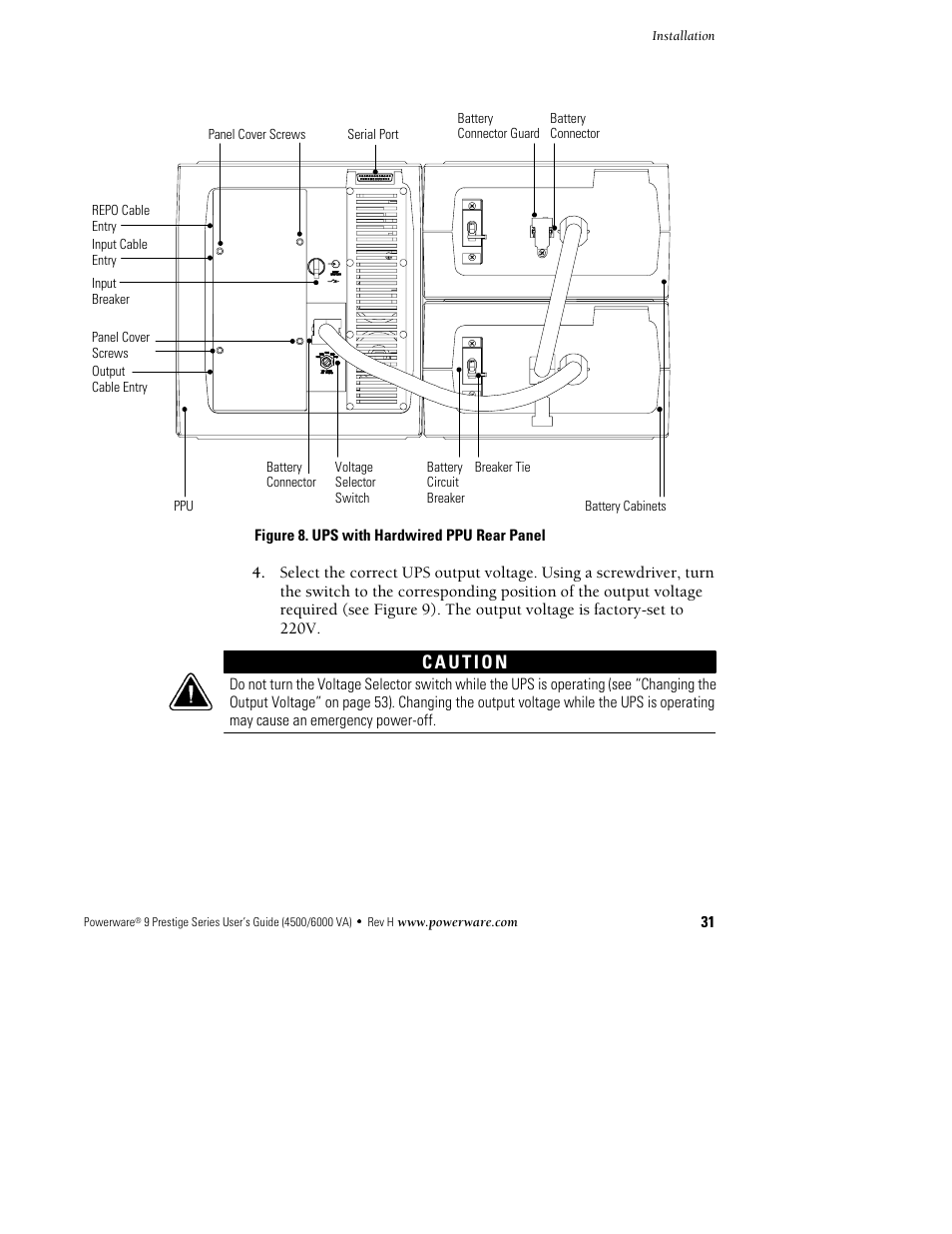 Powerware 6000 User Manual | Page 39 / 92