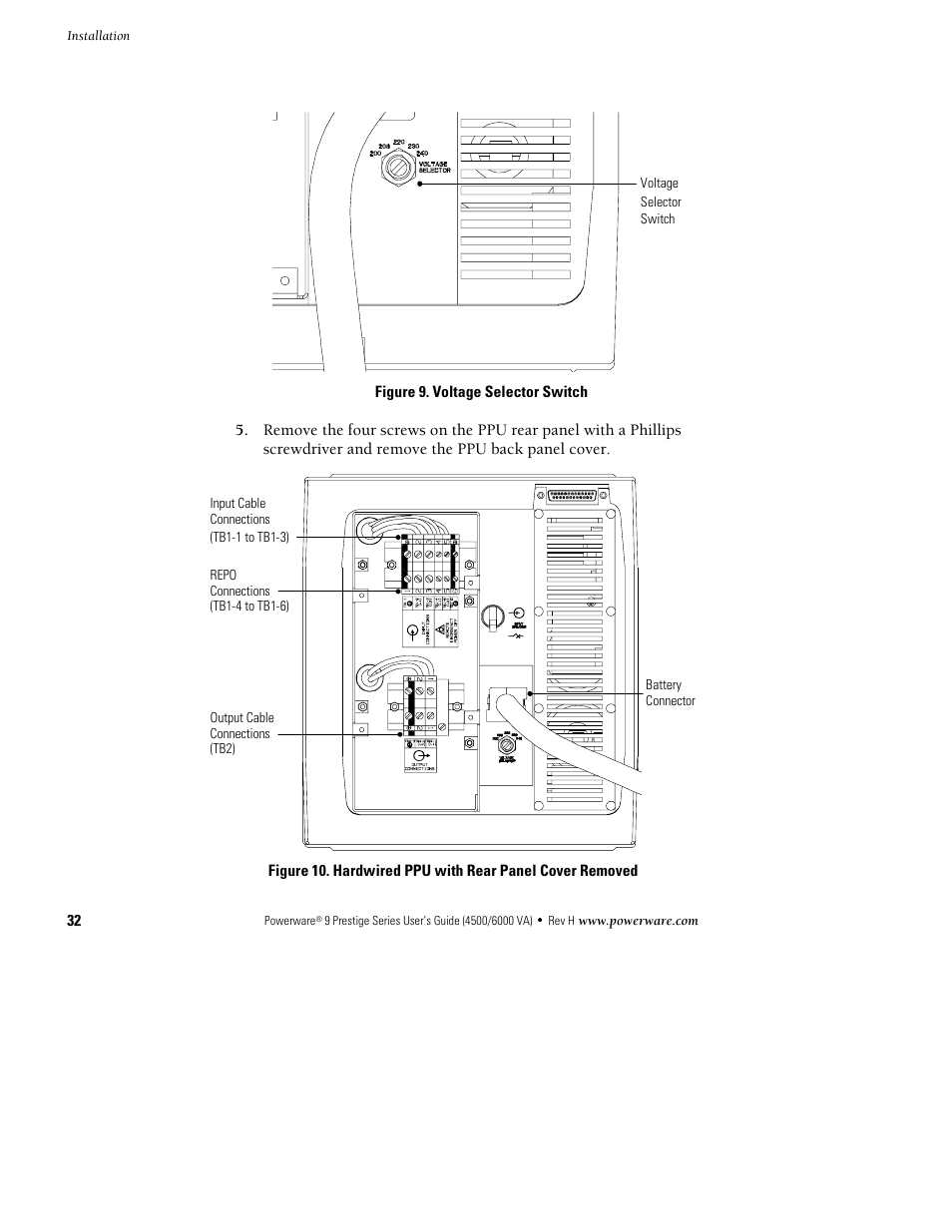 Powerware 6000 User Manual | Page 40 / 92