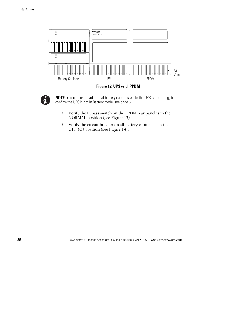 Powerware 6000 User Manual | Page 46 / 92