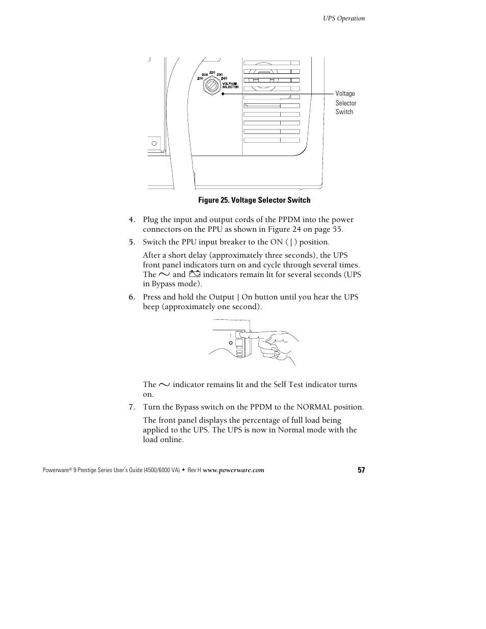 Powerware 6000 User Manual | Page 65 / 92