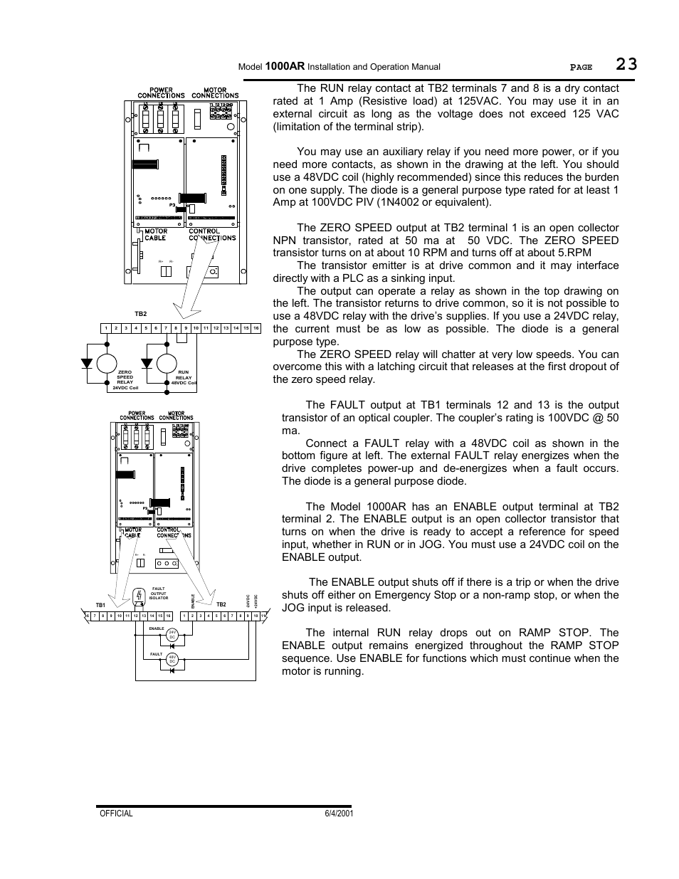 1000ar | PowerTec Regenerative Brushless DC Motor Control 1000AR User Manual | Page 24 / 57