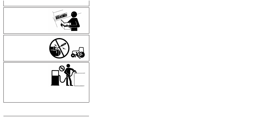 Replace safety signs, Prevent machine runaway, Handle fuel safely—avoid fires | Safety | PowerTec OMRG25204 User Manual | Page 15 / 164