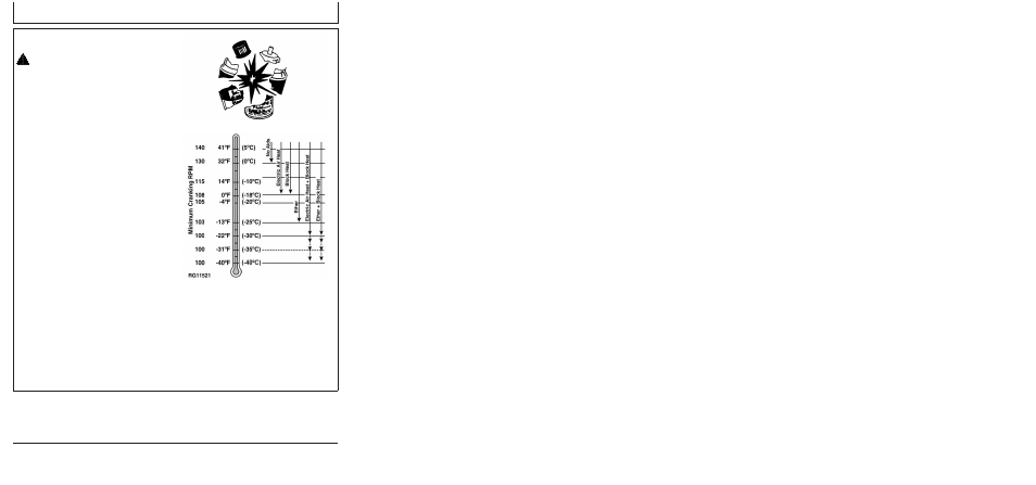 Cold weather operation | PowerTec OMRG25204 User Manual | Page 58 / 164