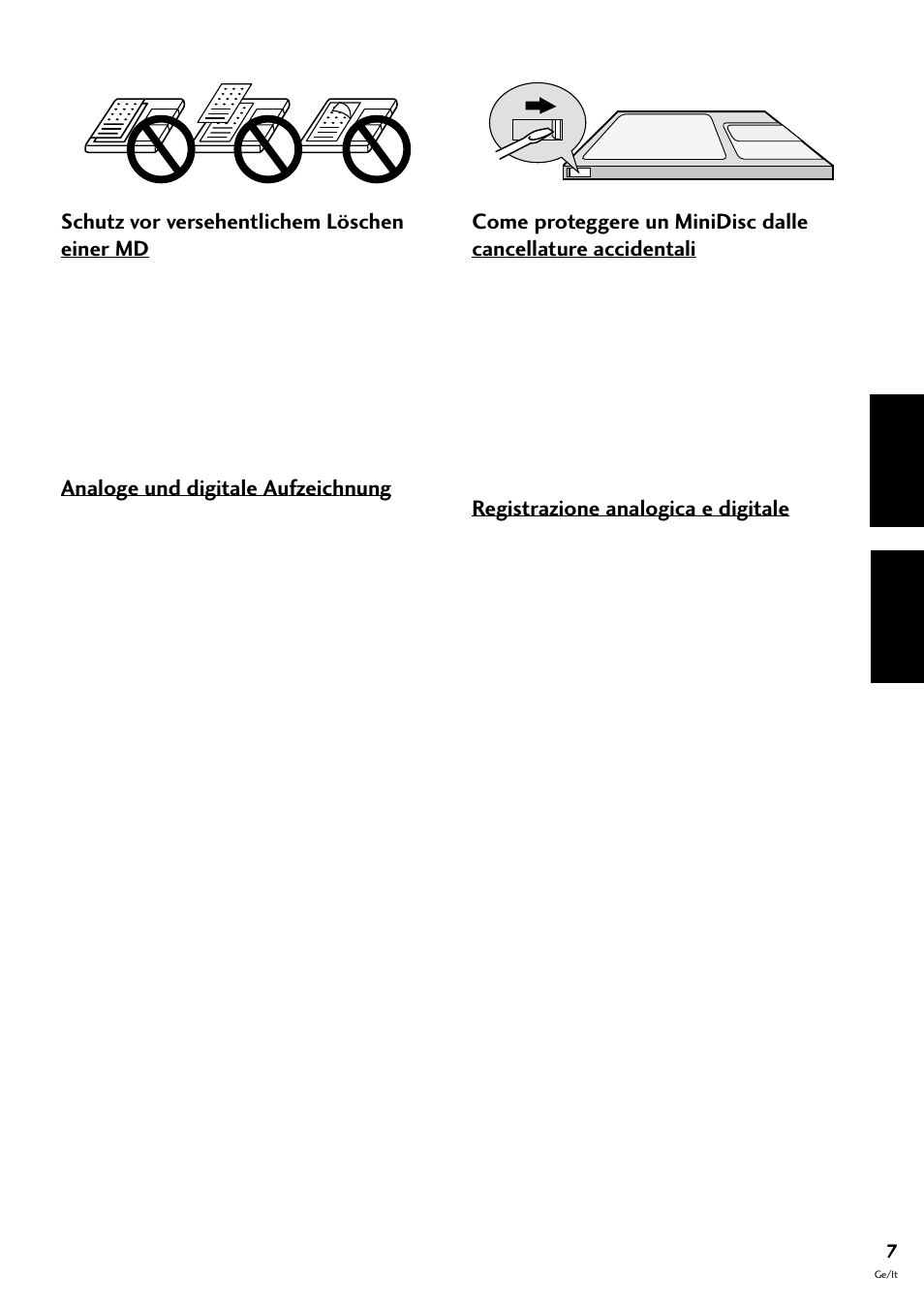 Deutsch italiano | Pioneer MJ-L77 User Manual | Page 55 / 100
