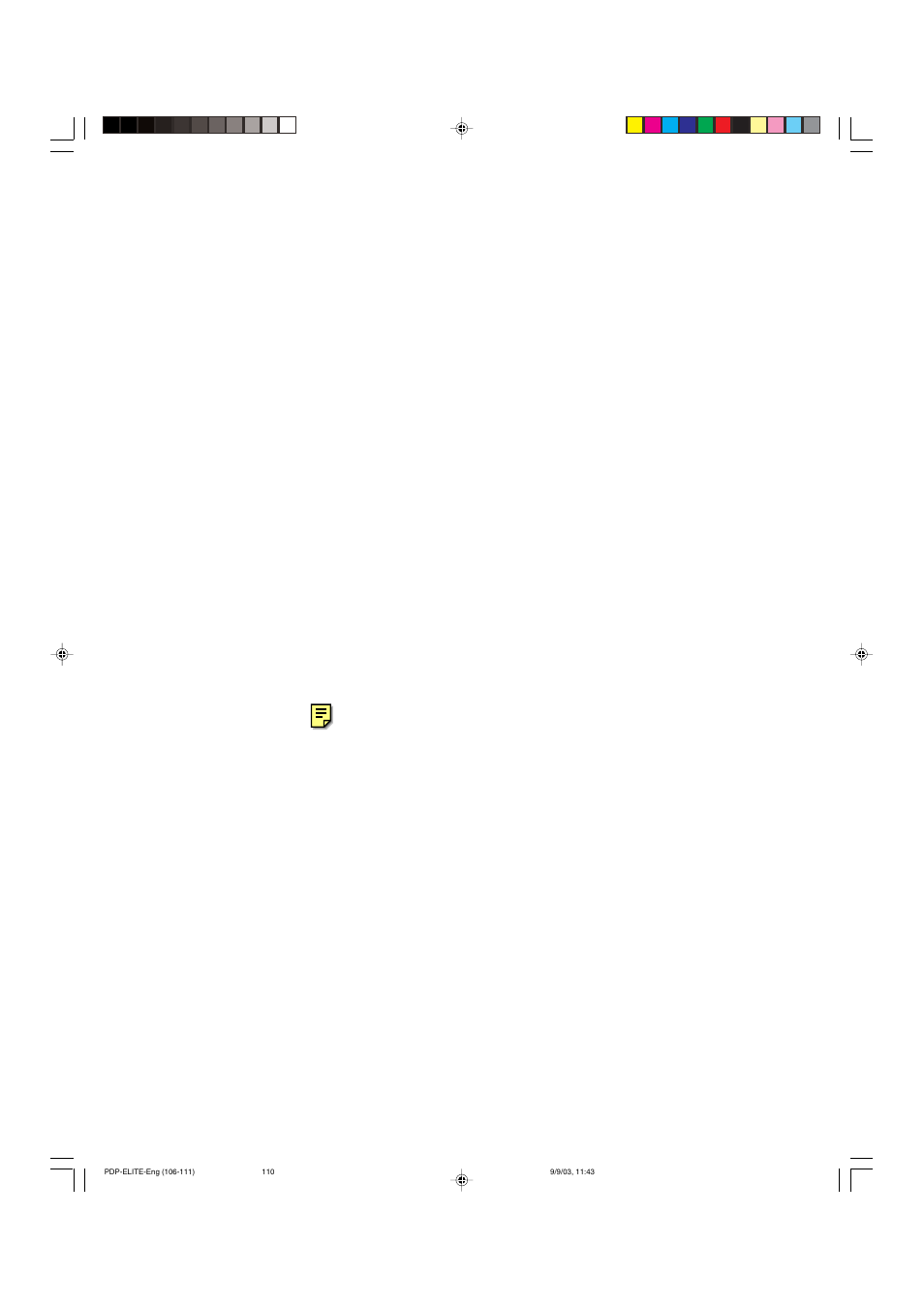 Pioneer Elite PureVision PRO 1110HD User Manual | Page 110 / 120