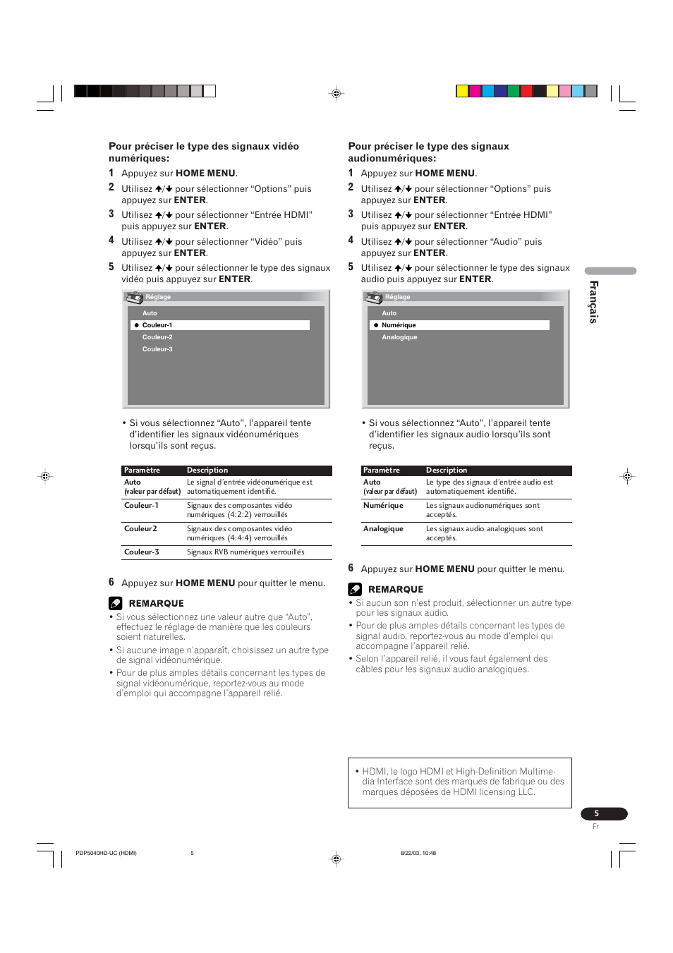 Pioneer Elite PureVision PRO 1110HD User Manual | Page 117 / 120