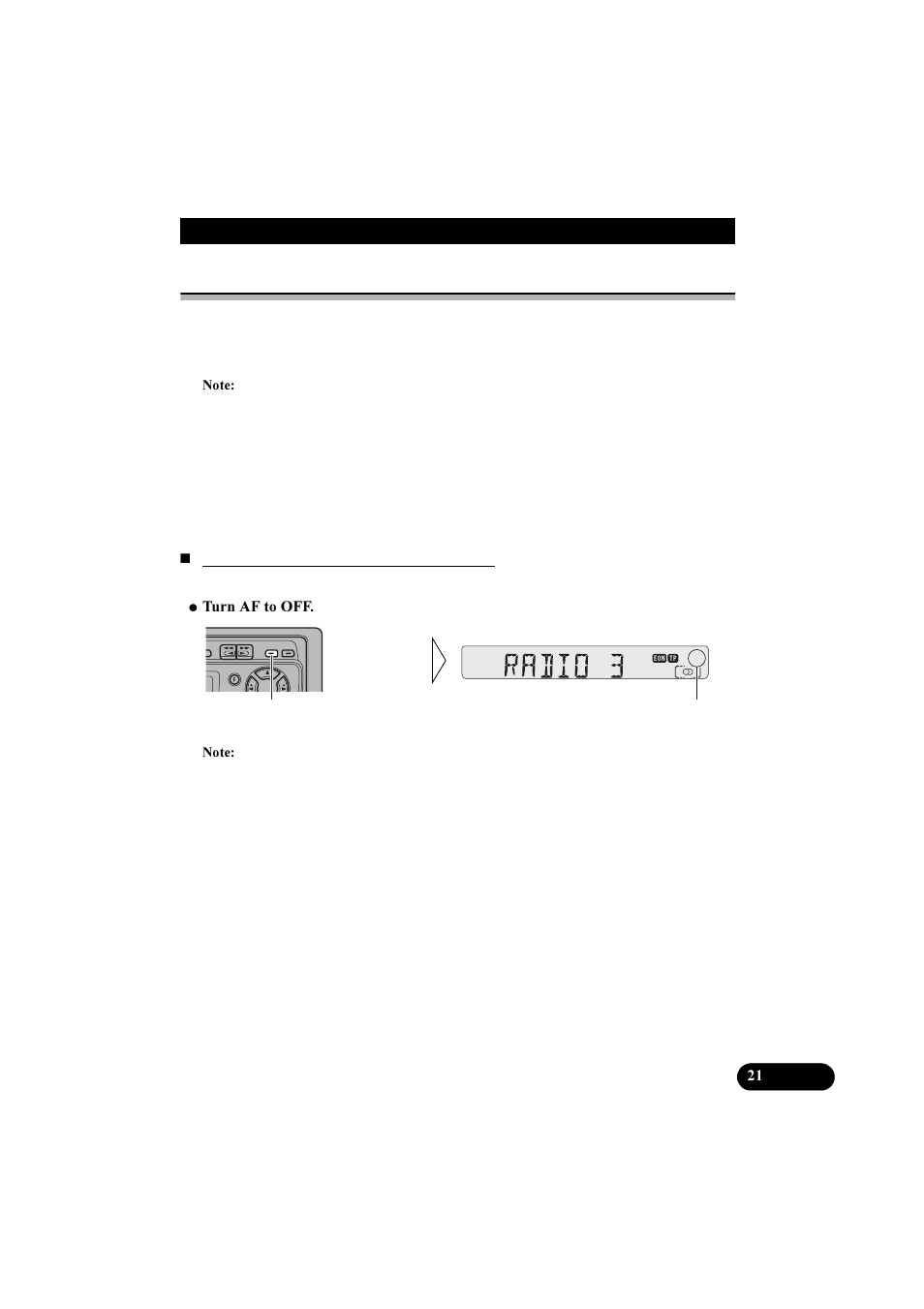Af function | Pioneer KEH-P2800R User Manual | Page 21 / 48