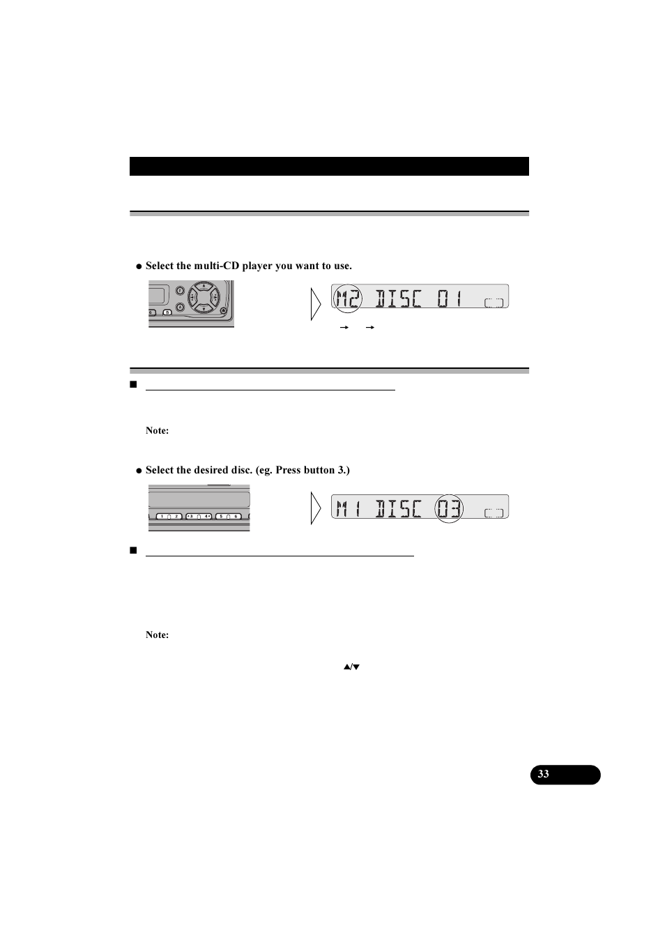 Switching the multi-cd player, Disc number search | Pioneer KEH-P2800R User Manual | Page 33 / 48