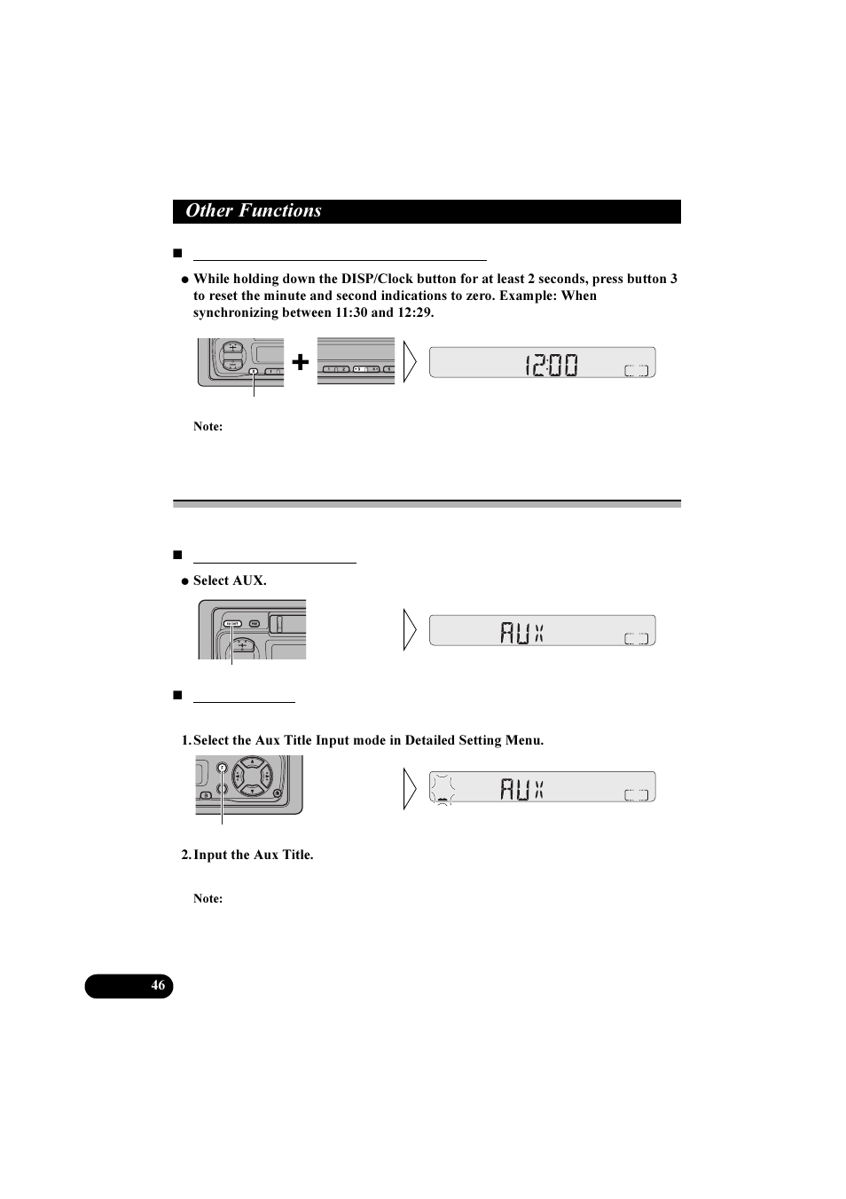 2wkhu )xqfwlrqv, Using the aux mode | Pioneer KEH-P2800R User Manual | Page 46 / 48