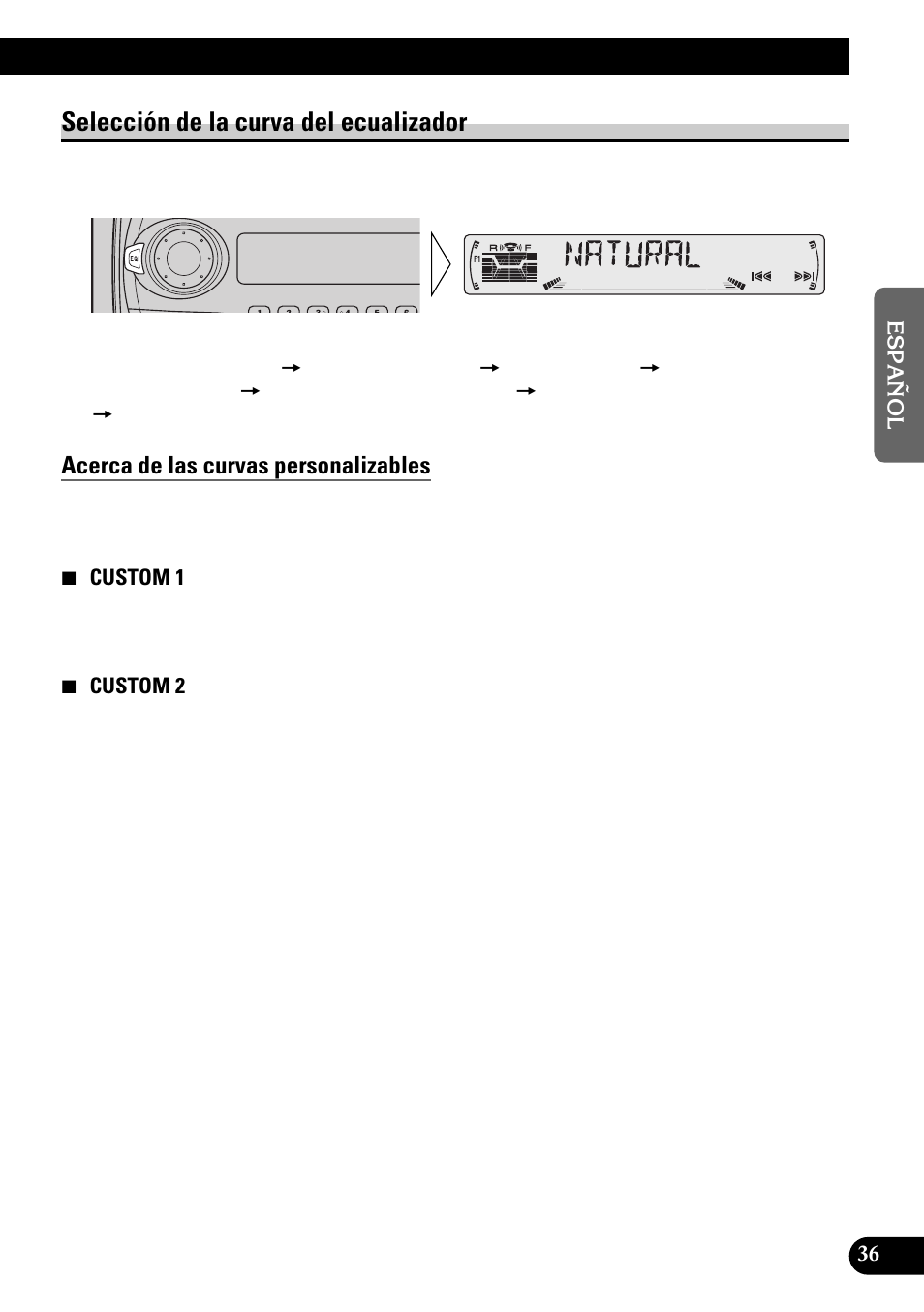 Selección de la curva del ecualizador, Acerca de las curvas personalizables | Pioneer KEH-P6010RB User Manual | Page 87 / 104