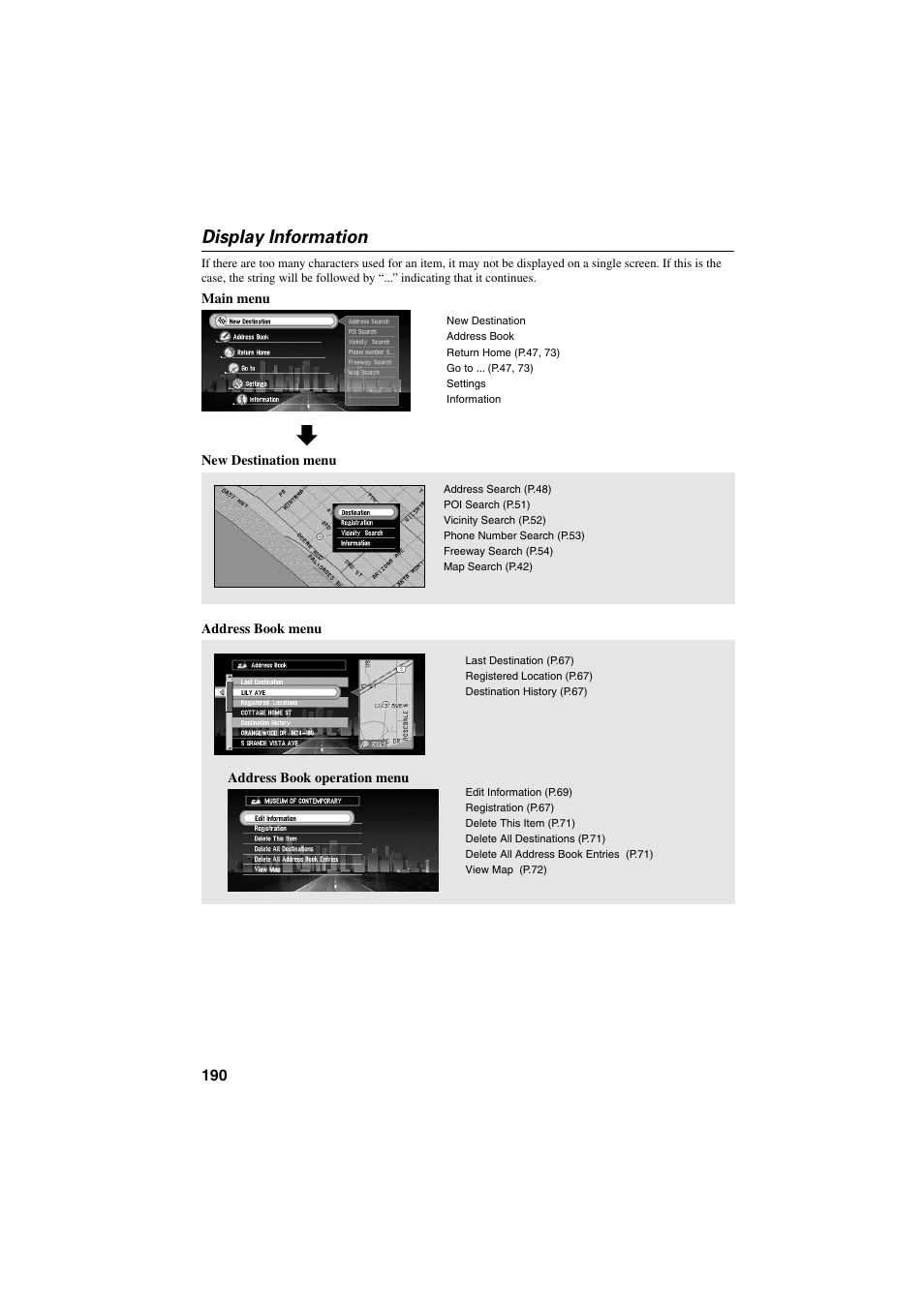 Display information | Pioneer CNDV-20 User Manual | Page 192 / 200