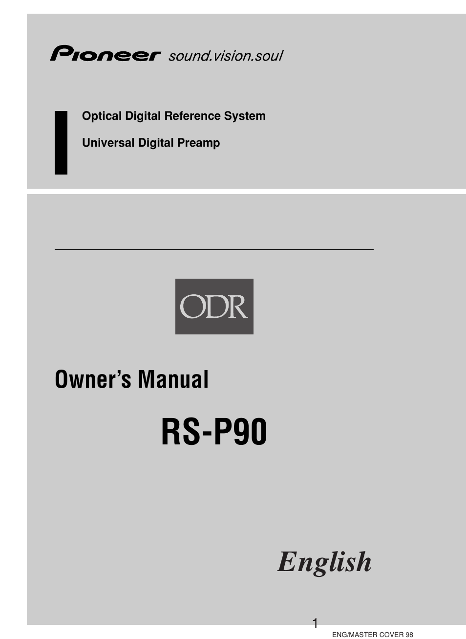 Pioneer RS-D7R User Manual | 64 pages