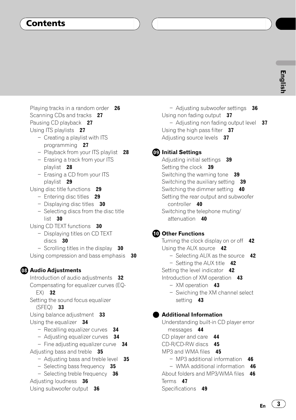 Pioneer DEH-P5500MP User Manual | Page 3 / 160