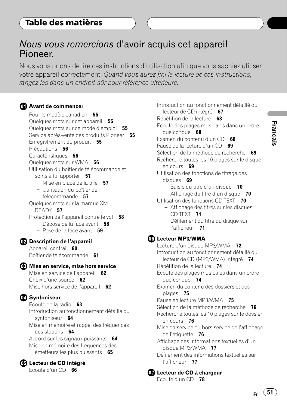 Pioneer DEH-P5500MP User Manual | Page 51 / 160