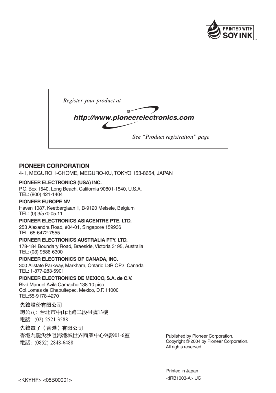 Pioneer CNDV-40R User Manual | Page 120 / 120