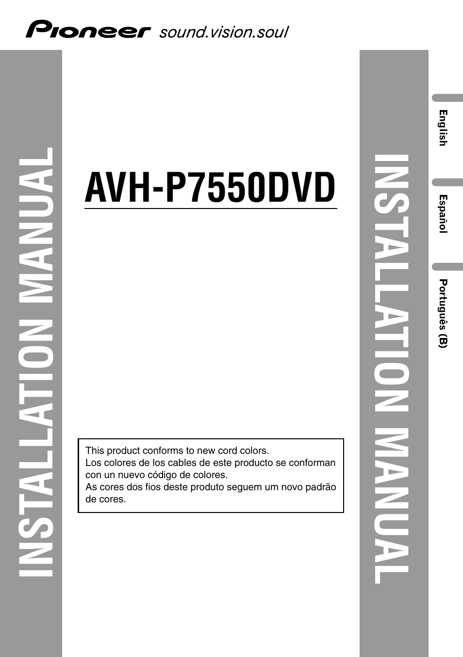 Pioneer AVH-P7550DVD User Manual | 52 pages