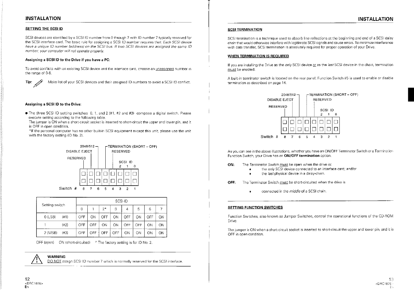 Pioneer CD-ROM Drive DR-UO6S User Manual | Page 4 / 8