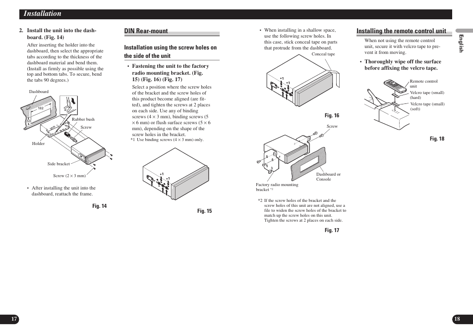 Installation | Pioneer AVH-P7850DVD User Manual | Page 10 / 11