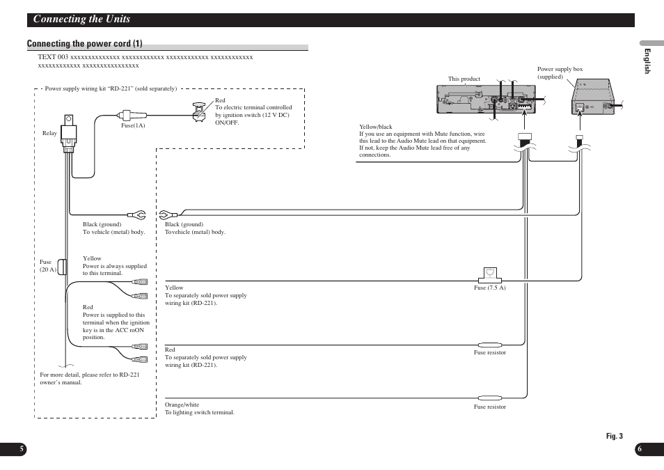 Connecting the units | Pioneer AVH-P7850DVD User Manual | Page 4 / 11