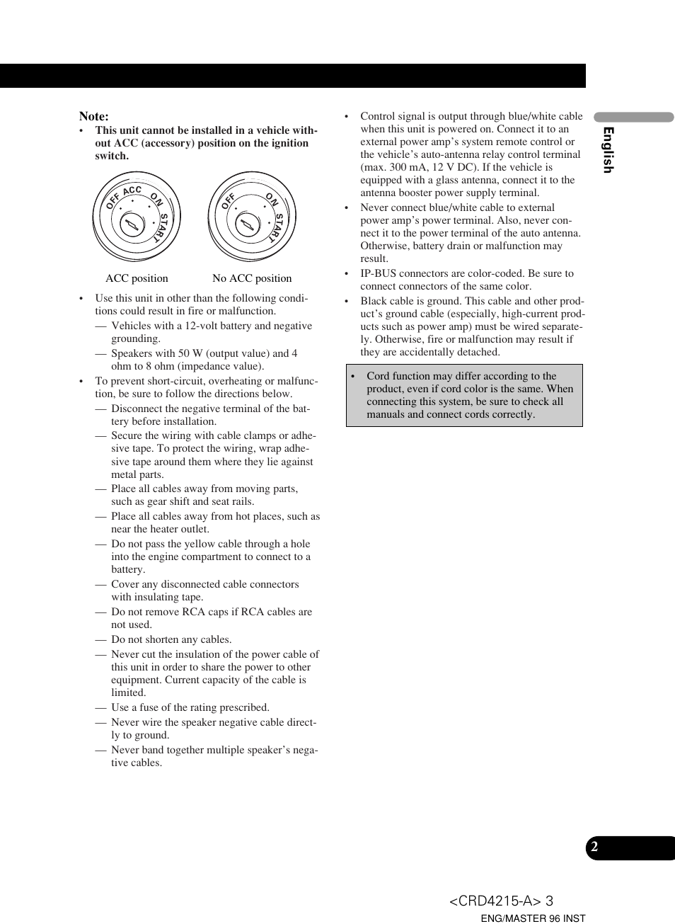 English français italiano nederlands pyòòíëè | Pioneer Super Tuner III D AVH-P5950DVD User Manual | Page 3 / 44