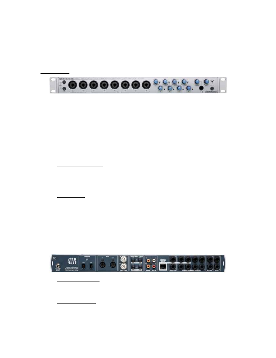 2 installation and hardware overview | Presonus Audio electronic 26x26 FireWire Recording System User Manual | Page 8 / 33