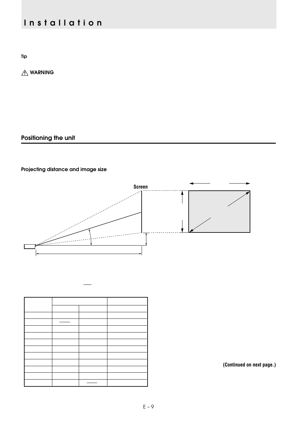 Positioning the unit | PLUS Vision U2-1130 User Manual | Page 11 / 39