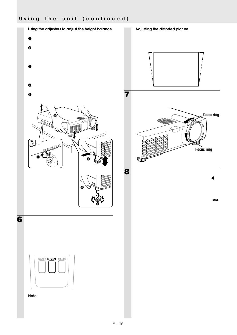 Plus, Select the type of projection, When the input source is video or s- video | When the input source is rgb | PLUS Vision U2-1130 User Manual | Page 18 / 39