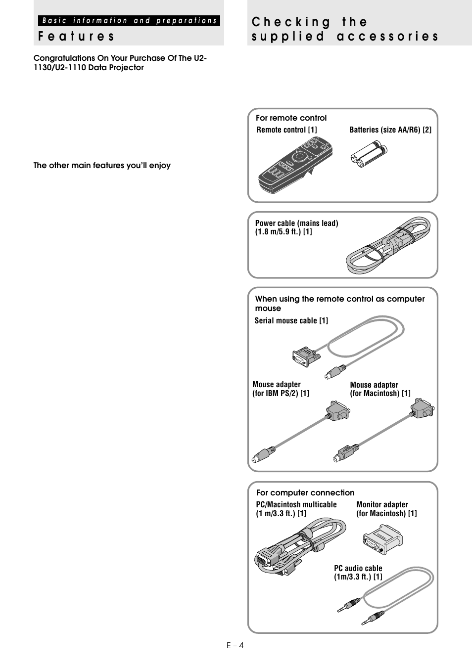 PLUS Vision U2-1130 User Manual | Page 6 / 39