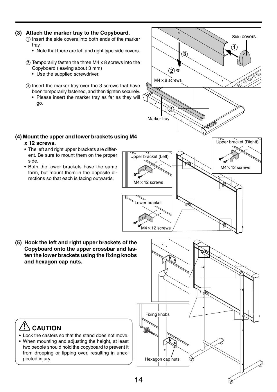 Caution | PLUS Vision M-5 User Manual | Page 14 / 45