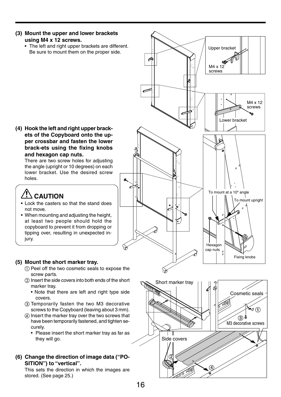 Caution | PLUS Vision M-5 User Manual | Page 16 / 45
