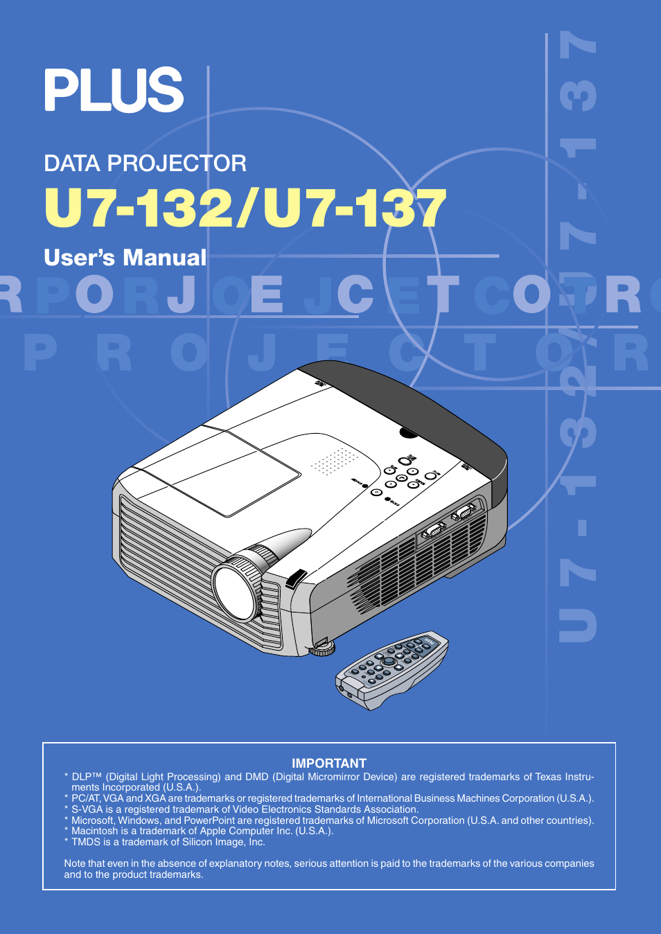 PLUS Vision U7-132/U7-137 User Manual | 67 pages