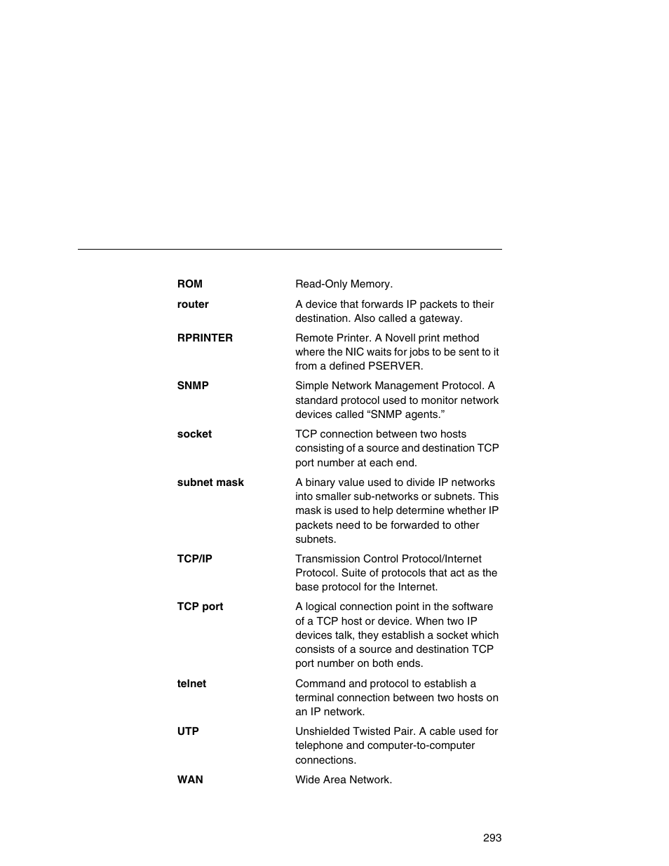 Printronix Integrated Network Interface Card User Manual | Page 297 / 310