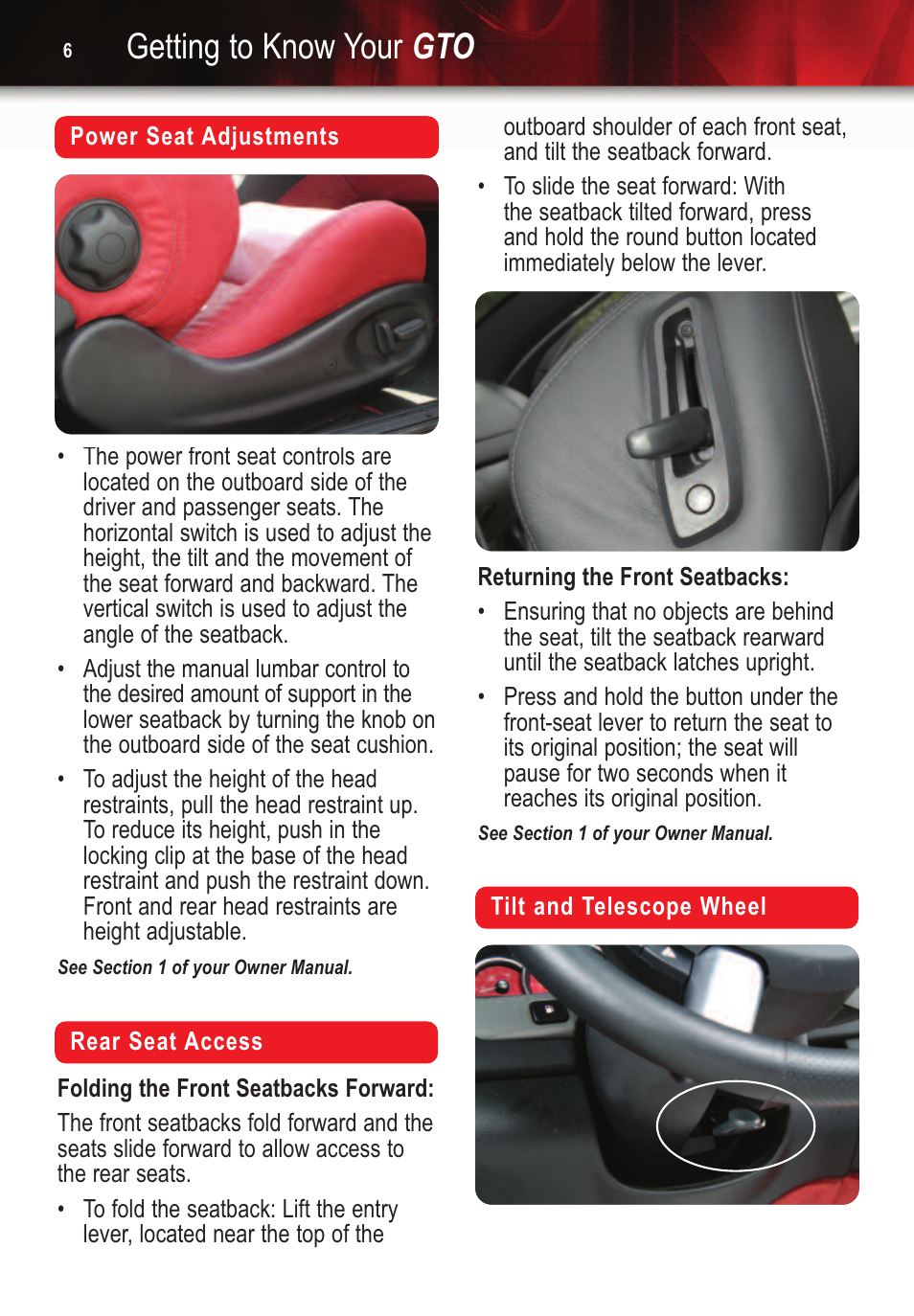 Getting to know your gto | Pontiac 2006 Gto User Manual | Page 6 / 16
