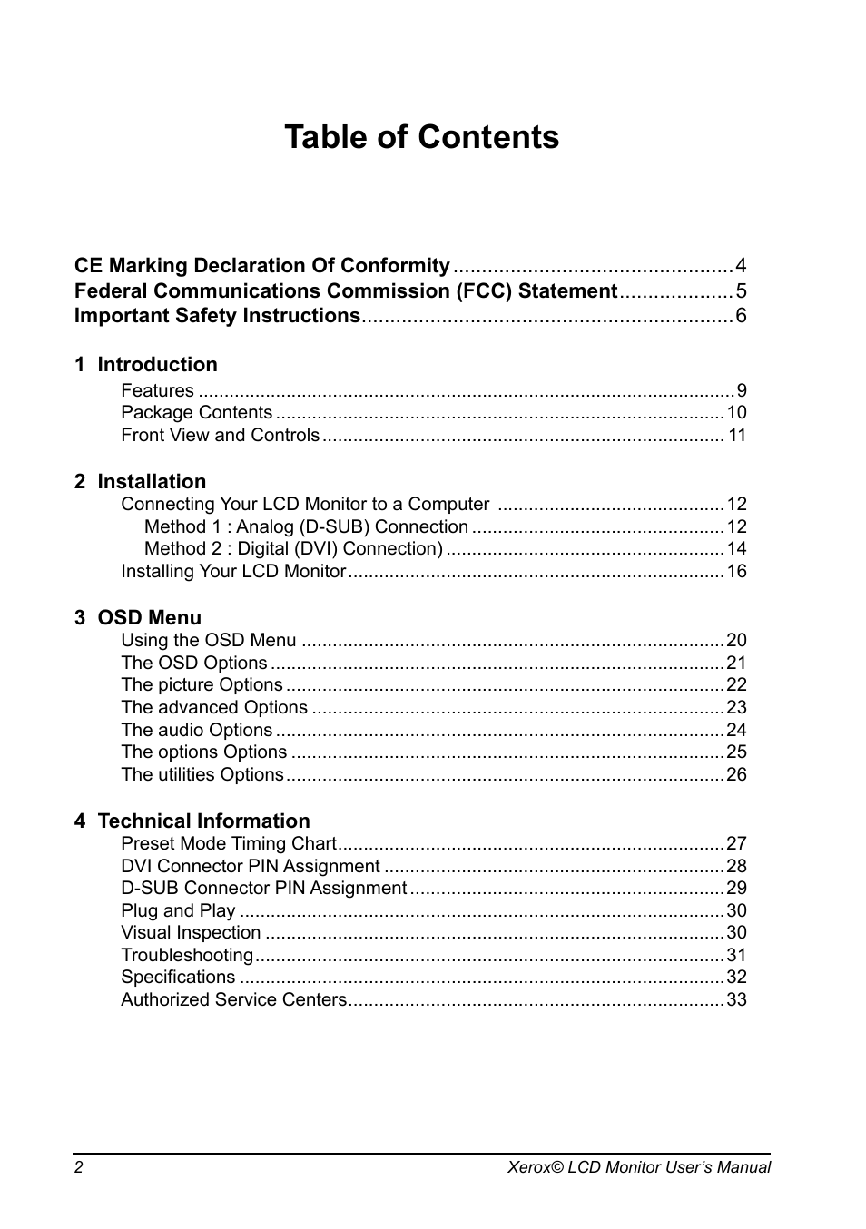 Proview XM7-19w User Manual | Page 3 / 35