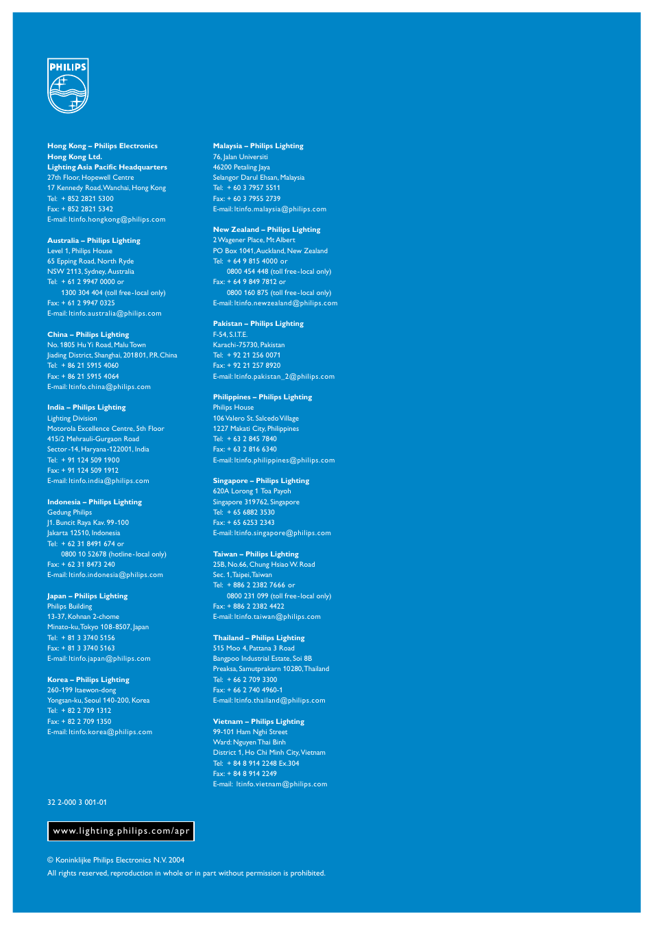 Philips Lighting HQ6640 User Manual | Page 16 / 16