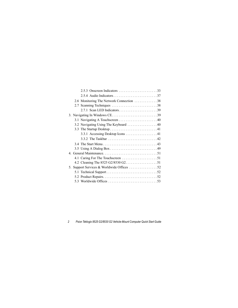 Psion Teklogix Vehicle-Mount Computer 8530 G2 User Manual | Page 8 / 60