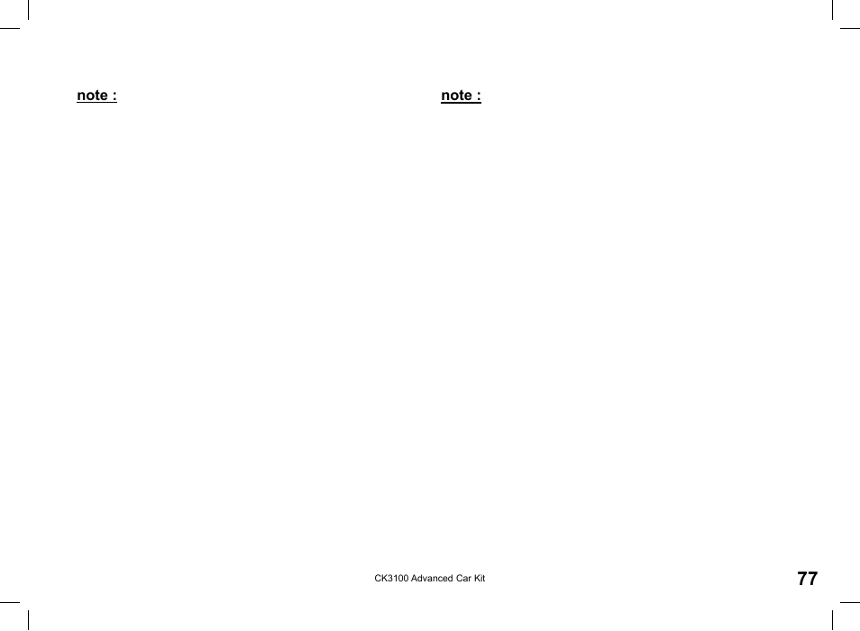 Parrot CK3100 User Manual | Page 77 / 80