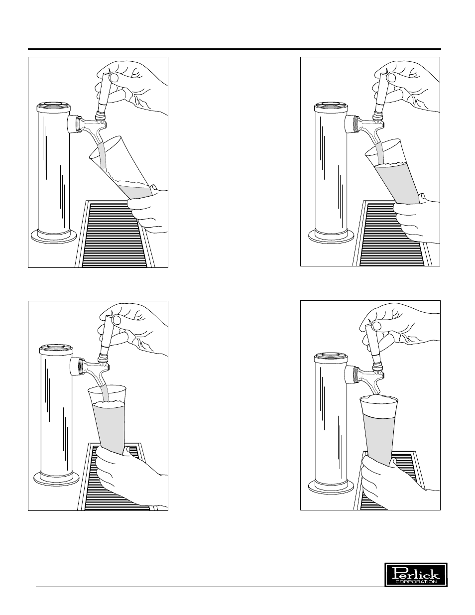 Pouring a perfect glass of beer, Beer di spensers | Perlick H Series User Manual | Page 12 / 14