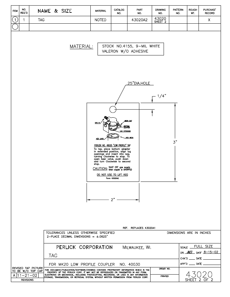 Perlick H Series User Manual | Page 13 / 14