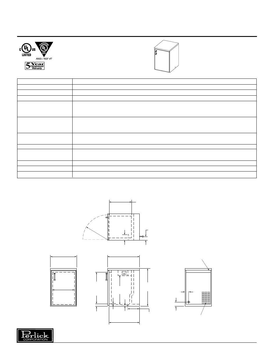 Installation and operating instructions | Perlick CS1DPSP User Manual | Page 2 / 6