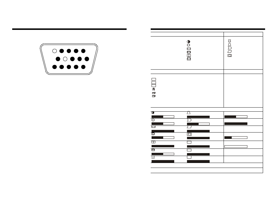 Vga connector assignment, Appendix a : osd function, Screen-8 | Princeton DM-5948S(T)(C) User Manual | Page 10 / 13