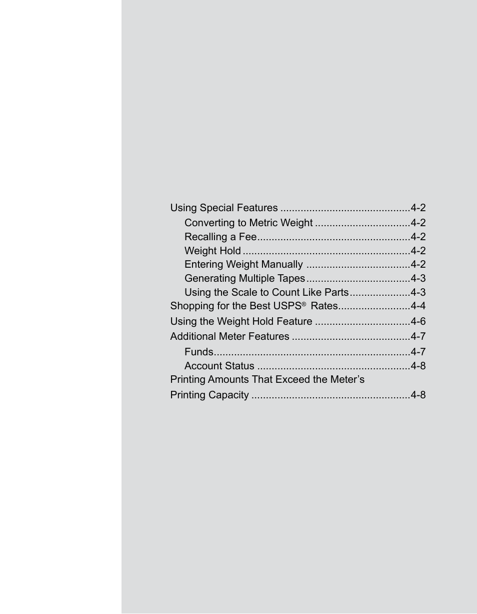 4 - beyond the basics, Integra, Model 9k0u scale operator guide | Chapter 4 beyond the basics | Pitney Bowes 9K0U User Manual | Page 25 / 52