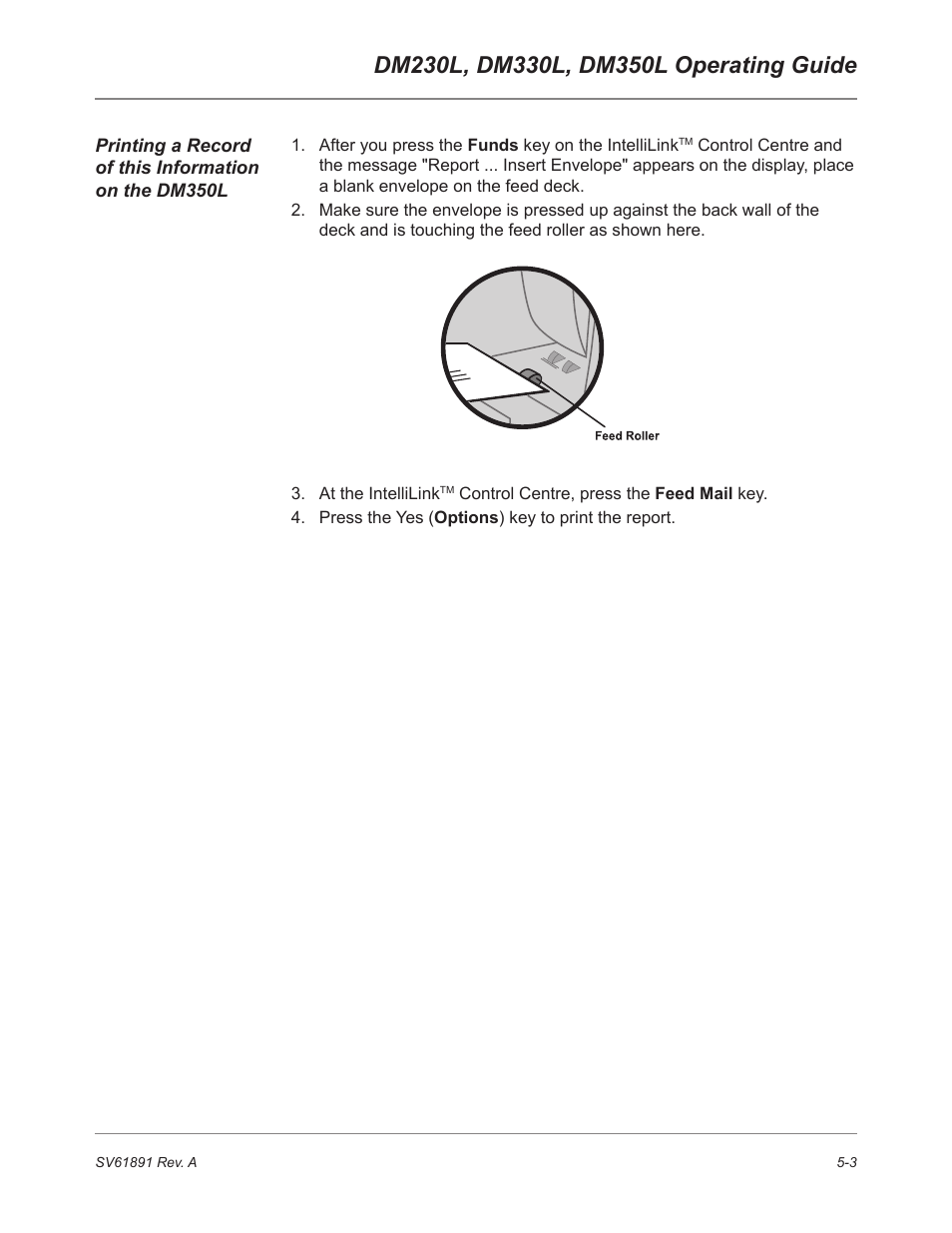 Pitney Bowes DM230L User Manual | Page 100 / 158